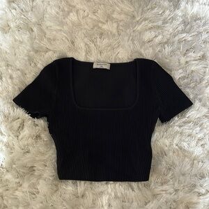 Black Crop Top
